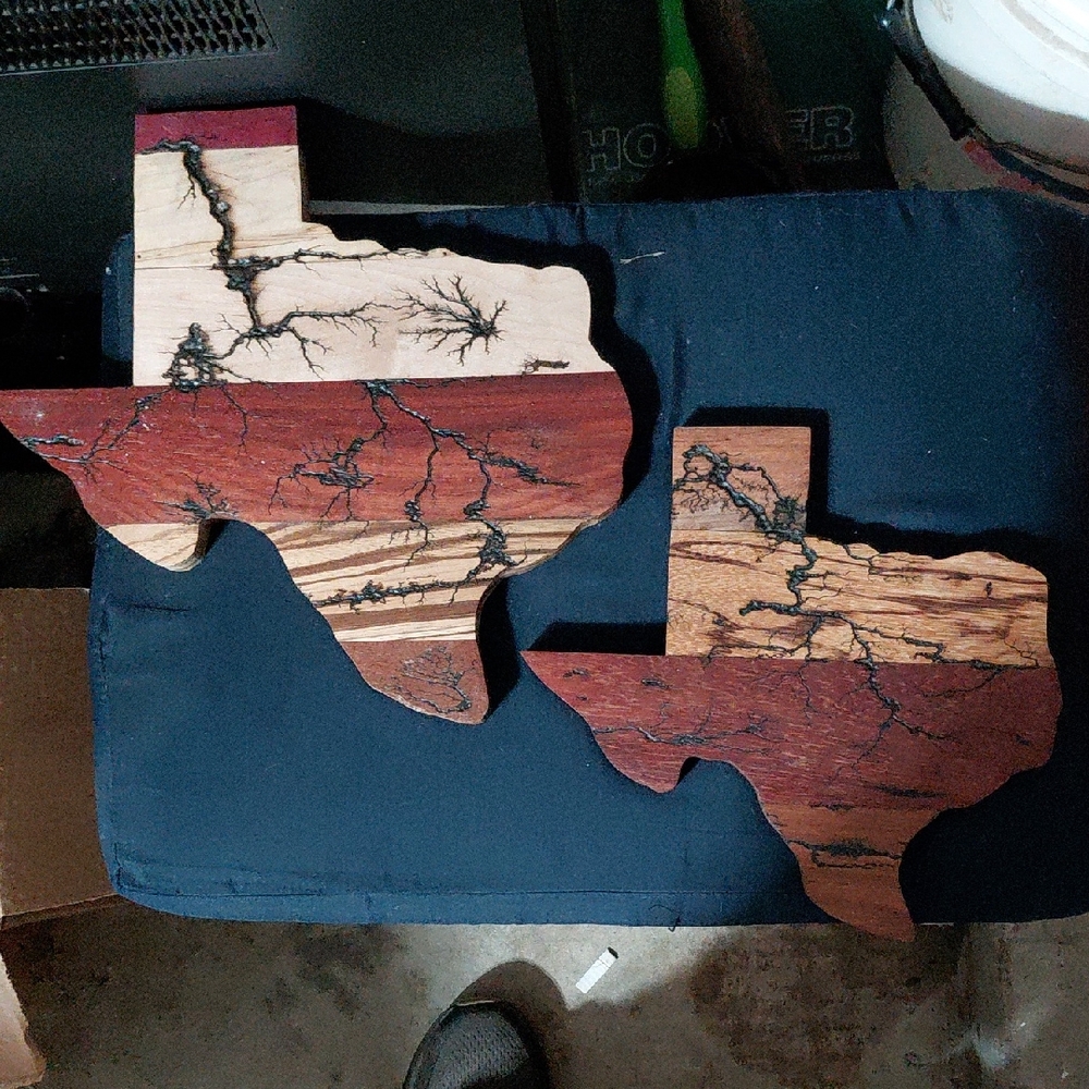 Source Unknown Texas Wood Wall Art - Natural and Red